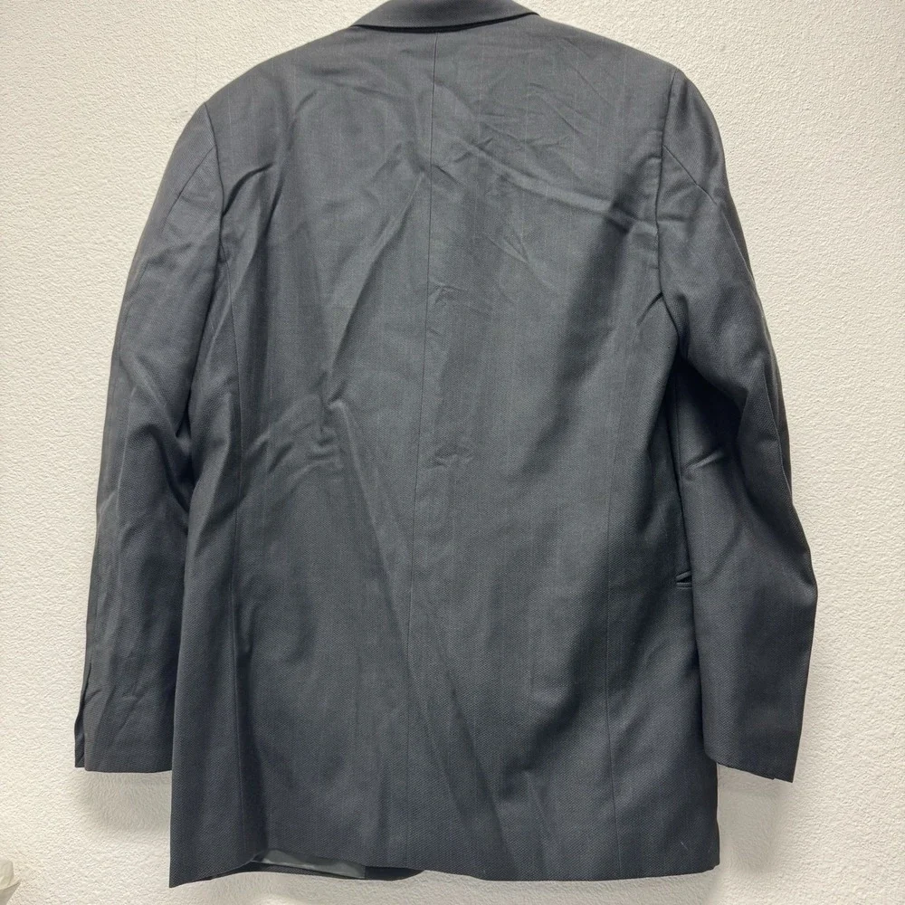 Valentino Uomo Wool Blue Gray Italy‎  US 40L
